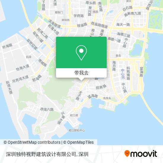 深圳独特视野建筑设计有限公司地图