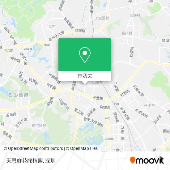 天恩鲜花绿植园地图