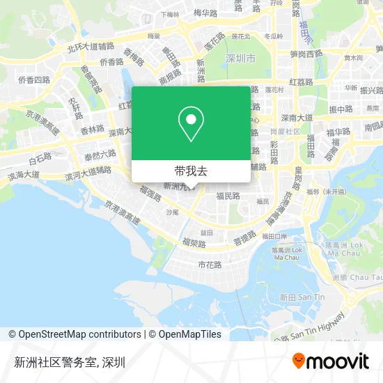 新洲社区警务室地图