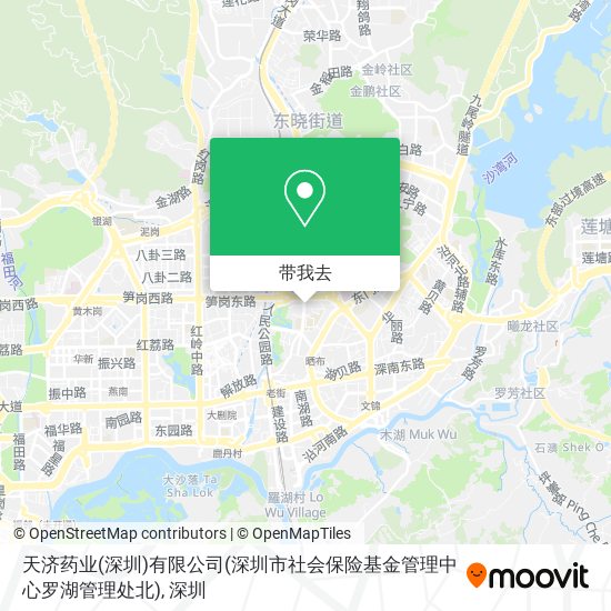 天济药业(深圳)有限公司(深圳市社会保险基金管理中心罗湖管理处北)地图