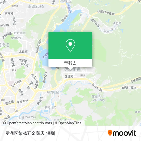 罗湖区荣鸿五金商店地图