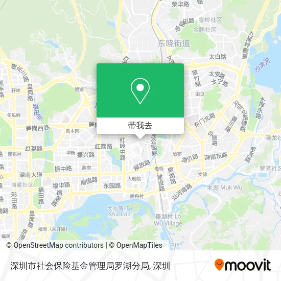 深圳市社会保险基金管理局罗湖分局地图