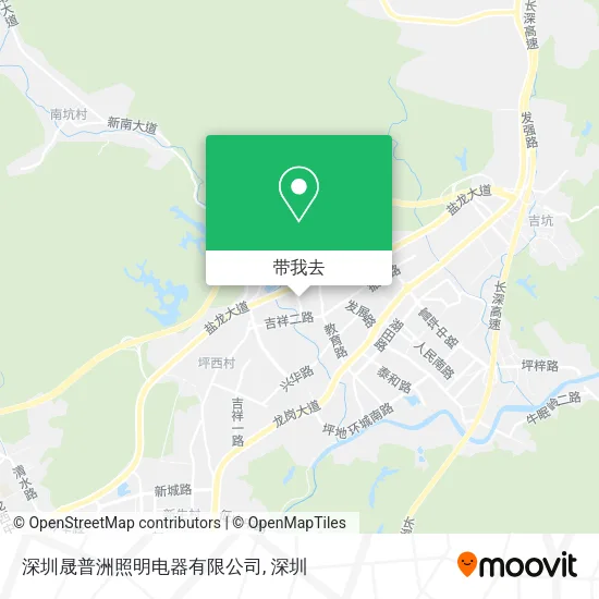 深圳晟普洲照明电器有限公司地图