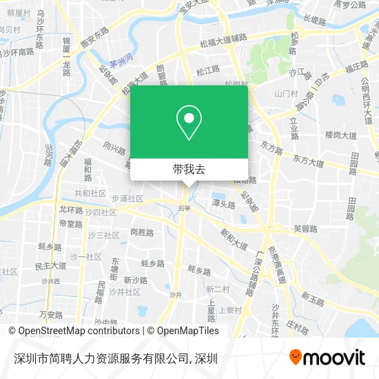 深圳市简聘人力资源服务有限公司地图