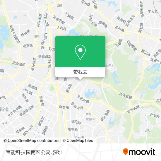 宝能科技园南区公寓地图