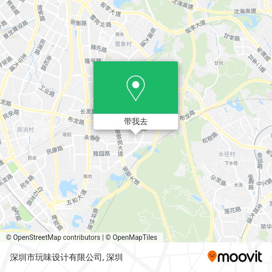 深圳市玩味设计有限公司地图