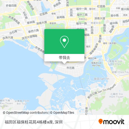 福田区福保桂花苑4栋楼a座地图