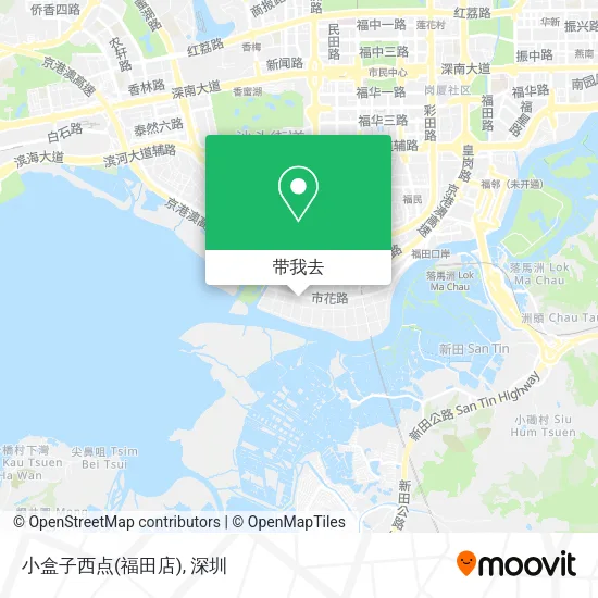 小盒子西点(福田店)地图