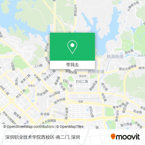 深圳职业技术学院西校区-南二门地图