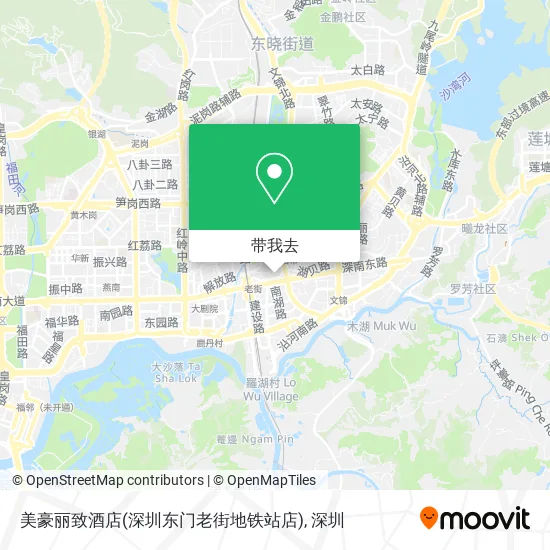 美豪丽致酒店(深圳东门老街地铁站店)地图