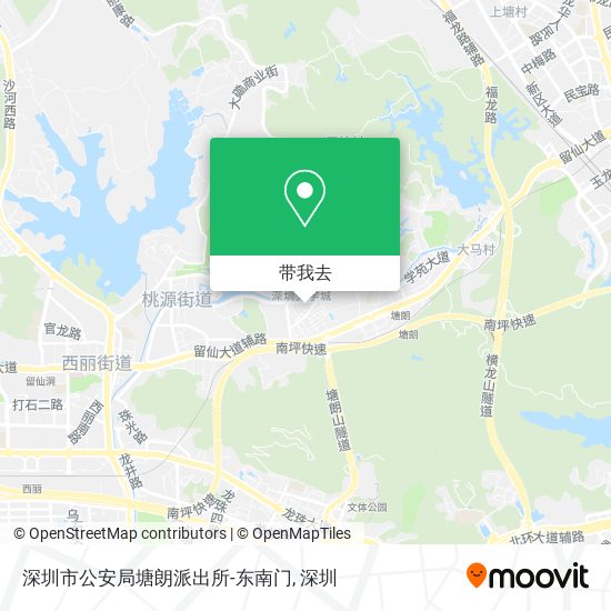 深圳市公安局塘朗派出所-东南门地图