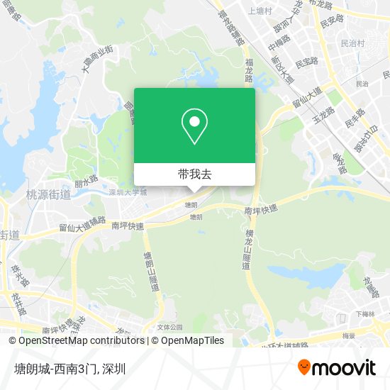 塘朗城-西南3门地图