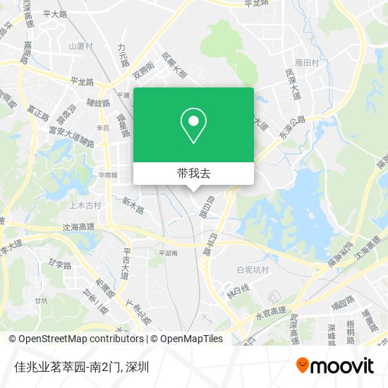 佳兆业茗萃园-南2门地图