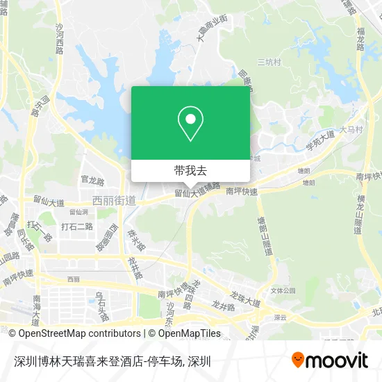 深圳博林天瑞喜来登酒店-停车场地图