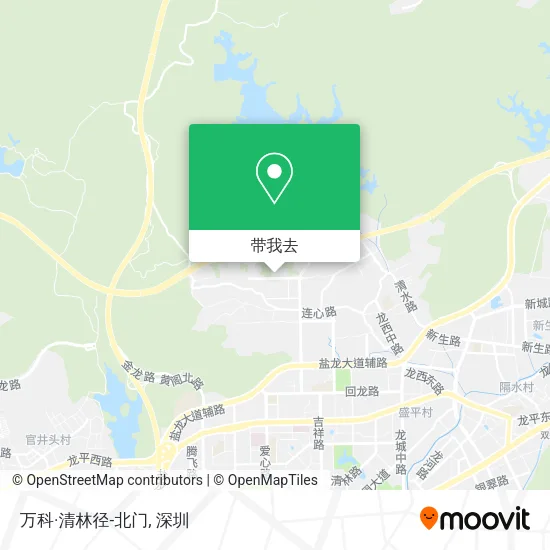 万科·清林径-北门地图