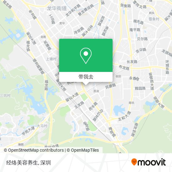 经络美容养生地图