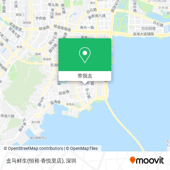 盒马鲜生(恒裕·香悦里店)地图