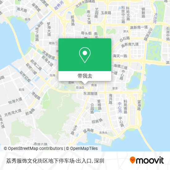 荔秀服饰文化街区地下停车场-出入口地图