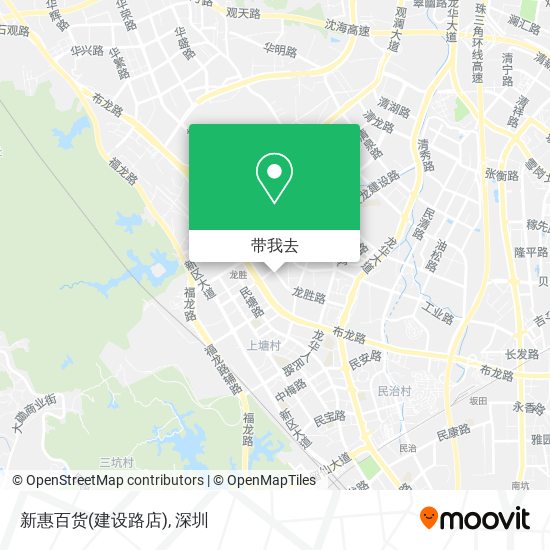新惠百货(建设路店)地图