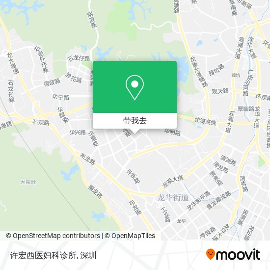 许宏西医妇科诊所地图
