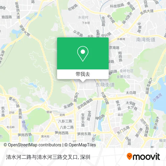 清水河二路与清水河三路交叉口地图