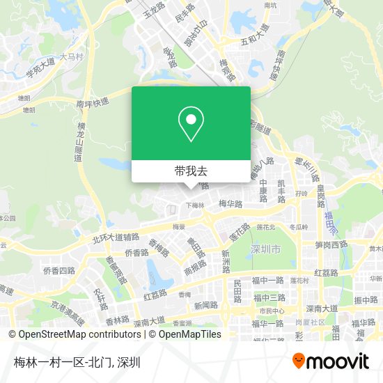 梅林一村一区-北门地图