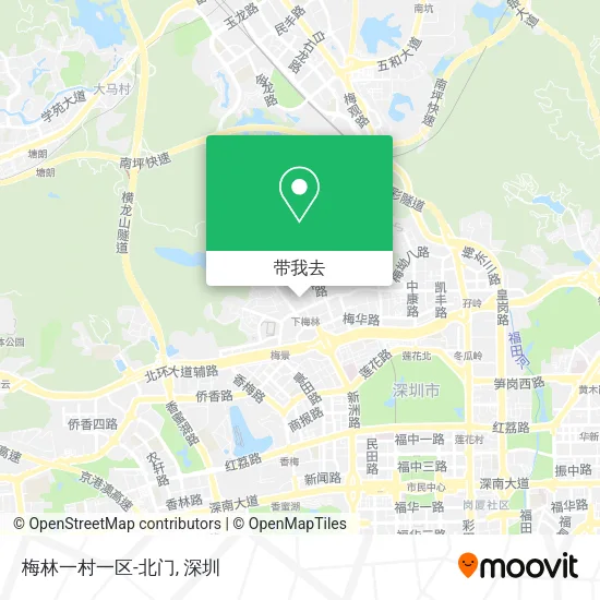 梅林一村一区-北门地图