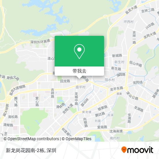 新龙岗花园南-2栋地图