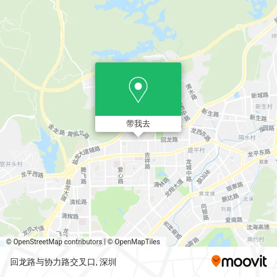 回龙路与协力路交叉口地图