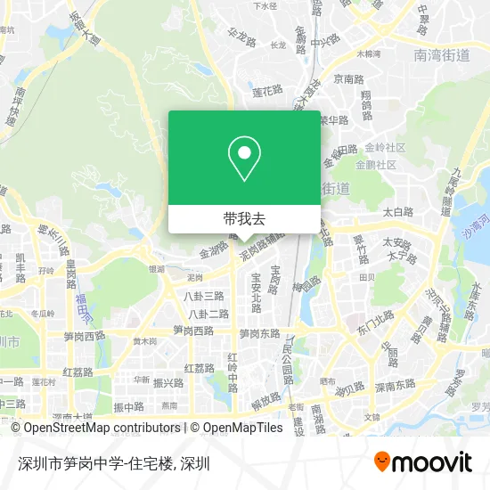 深圳市笋岗中学-住宅楼地图