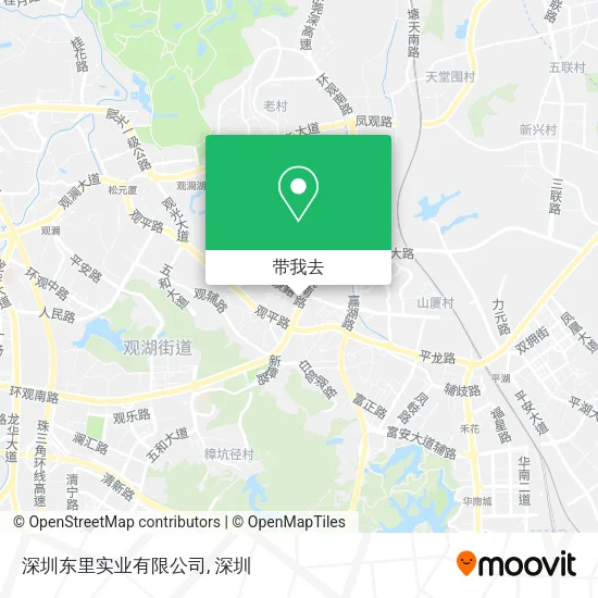 深圳东里实业有限公司地图