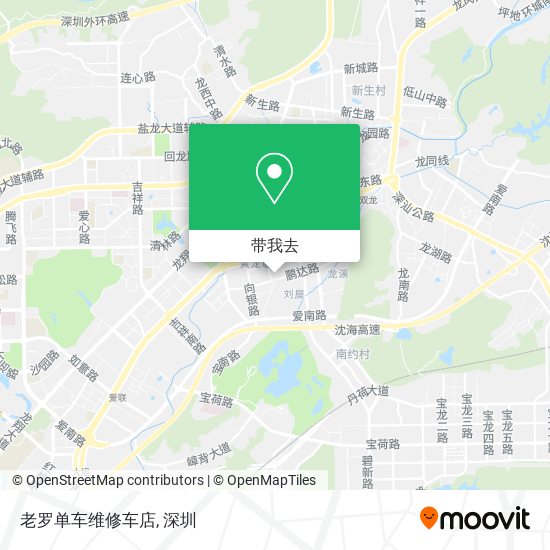 老罗单车维修车店地图