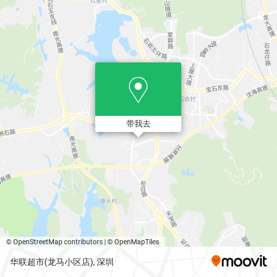 华联超市(龙马小区店)地图