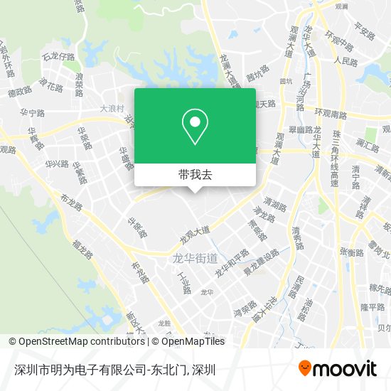 深圳市明为电子有限公司-东北门地图