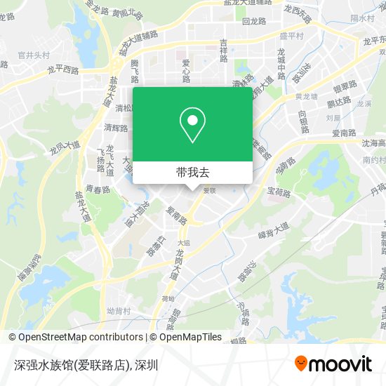 深强水族馆(爱联路店)地图