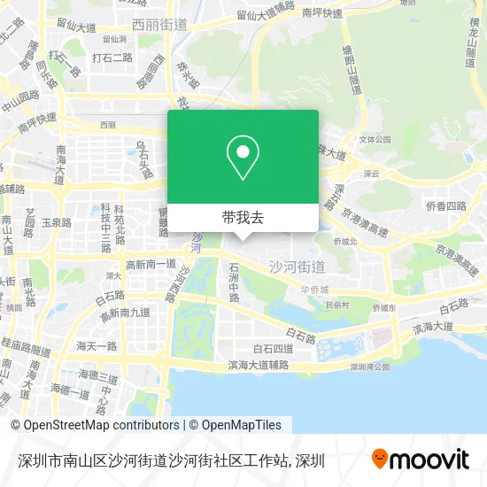 深圳市南山区沙河街道沙河街社区工作站地图