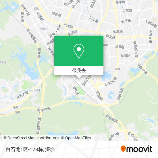 白石龙1区-128栋地图