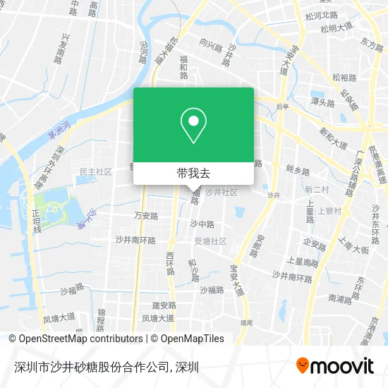 深圳市沙井砂糖股份合作公司地图