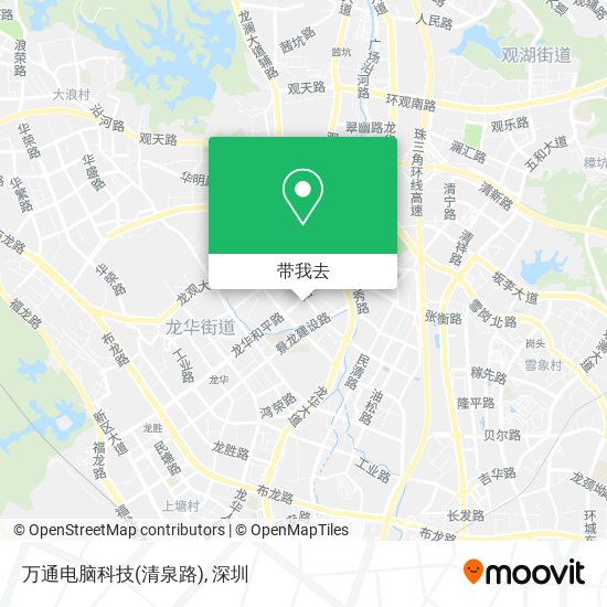 万通电脑科技(清泉路)地图