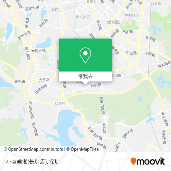 小食候湘(长圳店)地图