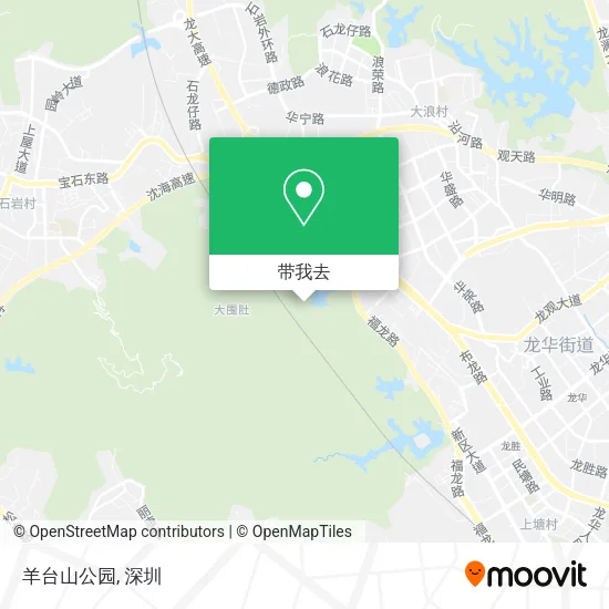 羊台山公园地图