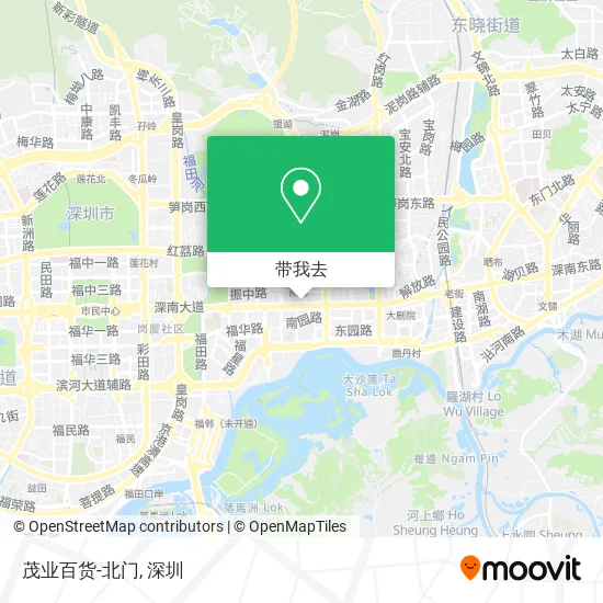 茂业百货-北门地图