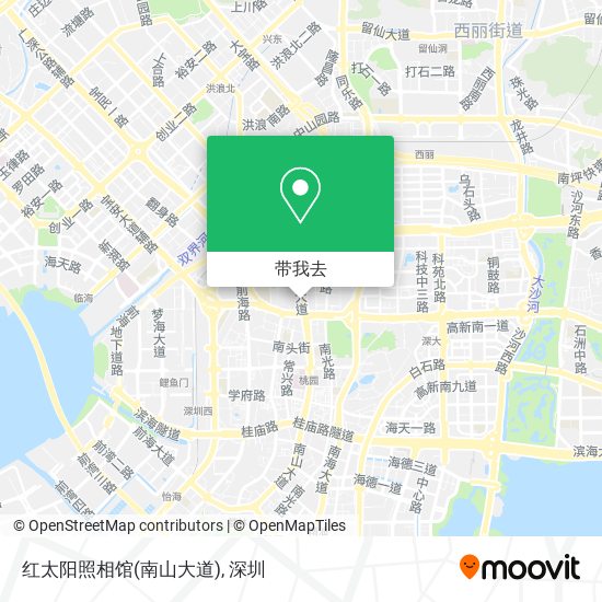 红太阳照相馆(南山大道)地图
