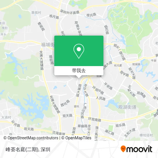 峰荟名庭(二期)地图