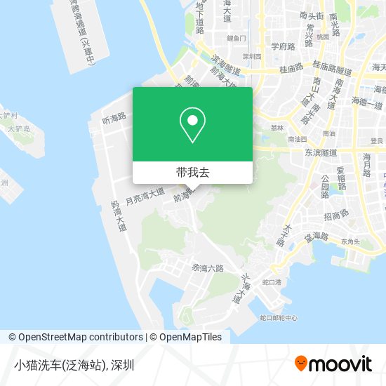 小猫洗车(泛海站)地图
