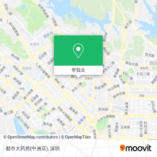 都市大药房(中洲店)地图