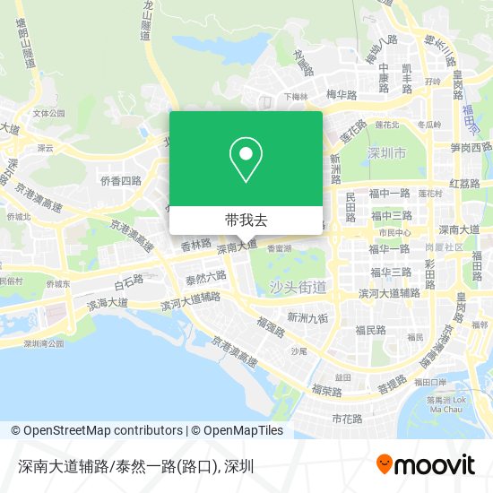深南大道辅路/泰然一路(路口)地图