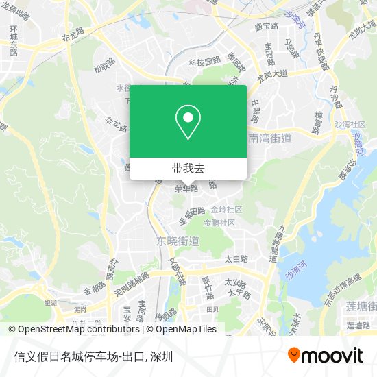 信义假日名城停车场-出口地图