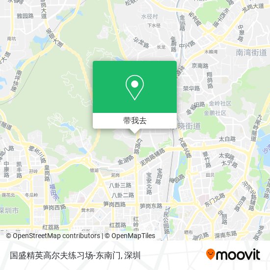 国盛精英高尔夫练习场-东南门地图