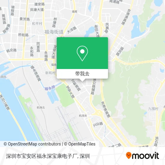 深圳市宝安区福永深宝康电子厂地图